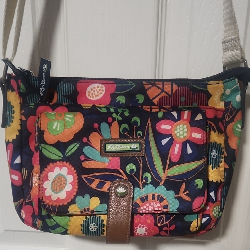 Lily Bloom Vibrant Floral Crossbody Bag - Multicolor
